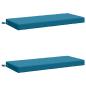 Preview: 2-teilige Bankkissen SOEST 2 stk. 100 % Polyester Himmelblau