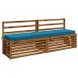 Preview: Bankkissen SOEST 2 stk. 100 % Polyester Himmelblau