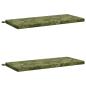 Preview: 2-teilige Bankkissen SOEST 2 stk. 100 % Polyester Blattdesign