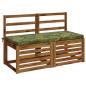 Preview: 2-teilige Bankkissen SOEST 2 stk. 100 % Polyester Blattdesign