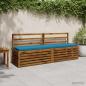 Preview: ARDEBO.de - 2-teilige Bankkissen SOEST 2 stk. 100 % Polyester Himmelblau