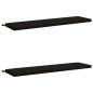 Preview: ARDEBO.de - 2-teilige Bankkissen SOEST 2 stk. 100 % Polyester Schwarz