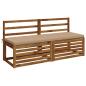 Preview: 2-teilige Bankkissen SOEST 2 stk. 100 % Polyester Sand