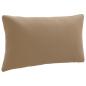 Preview: ARDEBO.de - 1-teiliges Rücken-Kissen PUTTEN 100 % Polyester Taupe