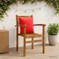 Preview: ARDEBO.de - 4-teilige Rücken-Kissen PUTTEN 4 pcs 100 % Polyester Rot