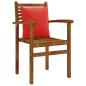 Preview: 4-teilige Rücken-Kissen PUTTEN 4 pcs 100 % Polyester Rot