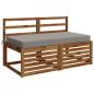 Preview: Sitzkissen SOEST 100 % Polyester Grau 120 x 60 x 10 cm