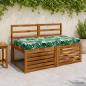 Preview: ARDEBO.de - Sitzkissen SOEST 100 % Polyester Blattmuster 120 x 80 x 10 cm
