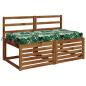 Preview: Sitzkissen SOEST 100 % Polyester Blattmuster 120 x 80 x 10 cm