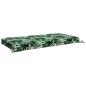 Preview: Sitzkissen SOEST 100 % Polyester Blattmuster 120 x 80 x 10 cm