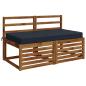 Preview: Sitzkissen SOEST 100 % Polyester Dunkelblau 120 x 80 x 10 cm