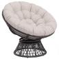 Preview: Papasan-Sessel-Kissen VIANEN 100 % Polyester Weiß Ø 100 x 12 cm