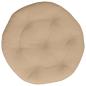 Preview: Hängesessel-Kissen VIANEN 100 % Polyester Sand Ø 45 x 10 cm