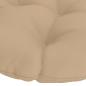 Preview: Hängesessel-Kissen VIANEN 100 % Polyester Sand Ø 45 x 10 cm