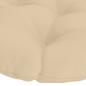 Preview: Papasan-Sessel-Kissen VIANEN 100 % Polyester Creme