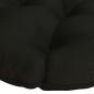 Preview: Hängesessel-Kissen VIANEN 100 % Polyester Schwarz Ø 40 x 10 cm