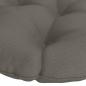 Preview: Hängesessel-Kissen VIANEN 100 % Polyester Grau Ø 60 x 10 cm