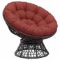 Preview: Papasan-Sessel-Kissen VIANEN 100 % Polyester Rot Ø 120 x 12 cm