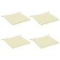 Preview: 4-teilige Sitzkissen SOEST 4 stk. 100 % Polyester Creme