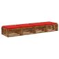 Preview: 4-teilige Sitzkissen SOEST 4 stk. 100 % Polyester Rot
