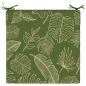 Preview: 1-teiliges Sitzkissen SOEST 100 % Polyester Blattdesign
