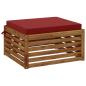 Preview: 1-teiliges Sitzkissen SOEST 100 % Polyester Weinrot