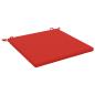 Preview: ARDEBO.de - 1-teiliges Sitzkissen SOEST 100 % Polyester Rot 60 x 60 x 3 cm