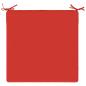 Preview: 1-teiliges Sitzkissen SOEST 100 % Polyester Rot 60 x 60 x 3 cm
