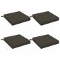 Preview: 4-teilige Sitzkissen SOEST 4 stk. 100 % Polyester Anthrazit