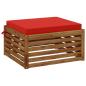 Preview: 1-teiliges Sitzkissen SOEST 100 % Polyester Rot 70 x 70 x 7 cm