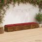 Preview: ARDEBO.de - 4-teilige Sitzkissen SOEST 4 stk. 100 % Polyester Weinrot