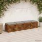 Preview: ARDEBO.de - 4-teilige Sitzkissen SOEST 4 stk. 100 % Polyester Grau