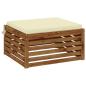 Preview: 1-teiliges Sitzkissen SOEST 100 % Polyester Creme