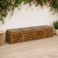 Preview: ARDEBO.de - 4-teilige Sitzkissen SOEST 4 stk. 100 % Polyester Taupe