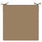 Preview: 1-teiliges Sitzkissen SOEST 100 % Polyester Taupe