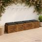 Preview: ARDEBO.de - 4-teilige Sitzkissen SOEST 4 stk. 100 % Polyester Anthrazit