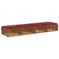 Preview: Sitzkissen SOEST 4 stk. 100 % Polyester Weinrot 80 x 80 x 3 cm