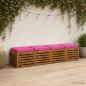Preview: ARDEBO.de - Sitzkissen SOEST 4 stk. 100 % Polyester Rosa 50 x 50 x 7 cm