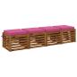Preview: Sitzkissen SOEST 4 stk. 100 % Polyester Rosa 50 x 50 x 7 cm