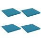 Preview: Sitzkissen SOEST 4 stk. 100 % Polyester Himmelblau