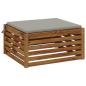 Preview: 1-teiliges Sitzkissen SOEST 100 % Polyester Grau 80 x 80 x 3 cm