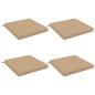 Preview: 4-teilige Sitzkissen SOEST 4 stk. 100 % Polyester Sand