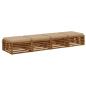 Preview: 4-teilige Sitzkissen SOEST 4 stk. 100 % Polyester Sand