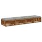 Preview: 4-teilige Sitzkissen SOEST 4 stk. 100 % Polyester Grau