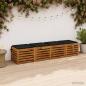 Preview: ARDEBO.de - Sitzkissen SOEST 4 stk. 100 % Polyester Schwarz 50 x 50 x 3 cm