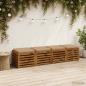 Preview: ARDEBO.de - Sitzkissen SOEST 4 stk. 100 % Polyester Sand 45 x 45 x 5 cm