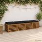 Preview: ARDEBO.de - Sitzkissen SOEST 4 stk. 100 % Polyester Schwarz 45 x 45 x 7 cm