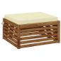 Preview: 1-teiliges Sitzkissen SOEST 100 % Polyester Creme