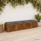 Preview: ARDEBO.de - 4-teilige Sitzkissen SOEST 4 stk. 100 % Polyester Grau