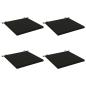 Preview: 4-teilige Sitzkissen SOEST 4 stk. 100 % Polyester Schwarz